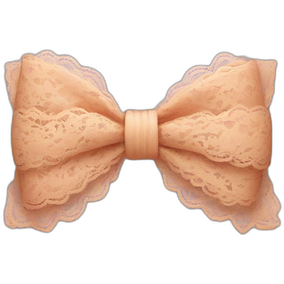 bow with lace emoji