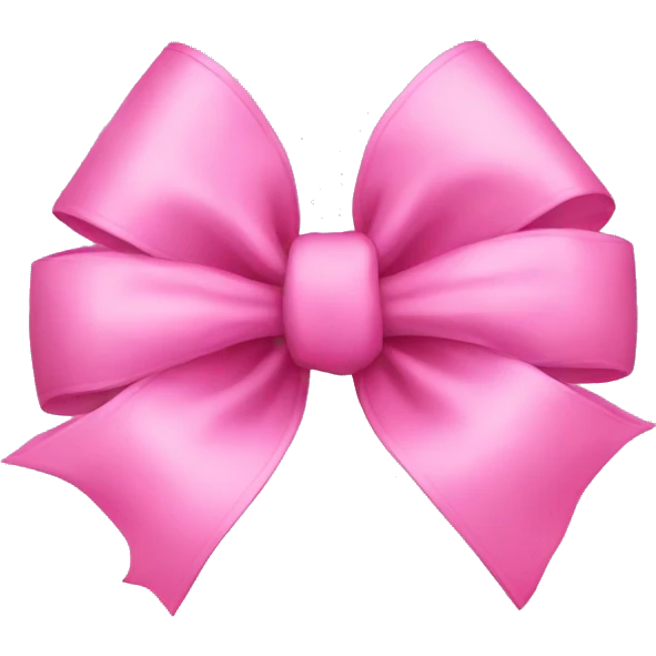 Pink bow emoji