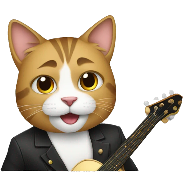 Musician cat emoji