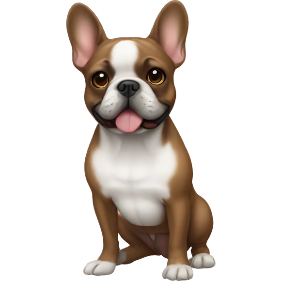 French bulldog is brown emoji