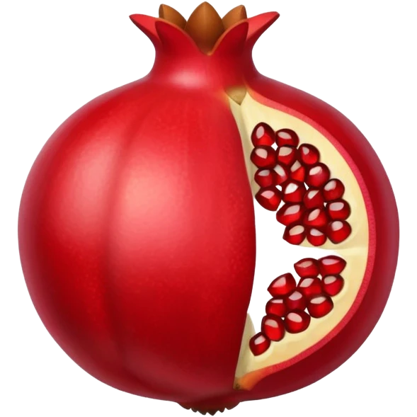 Granada abierta (fruta) emoji