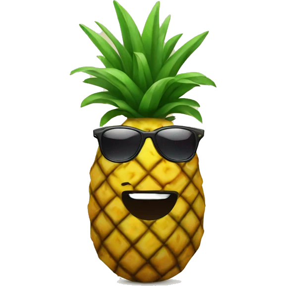 pineapple with sunglasses emoji