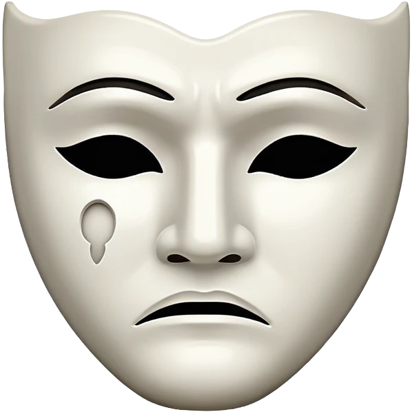 Sad theater mask emoji