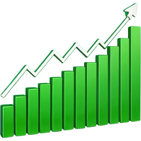 trading broker graph going up emoji