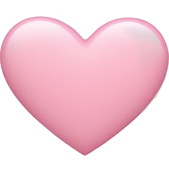 Light pink heart  emoji