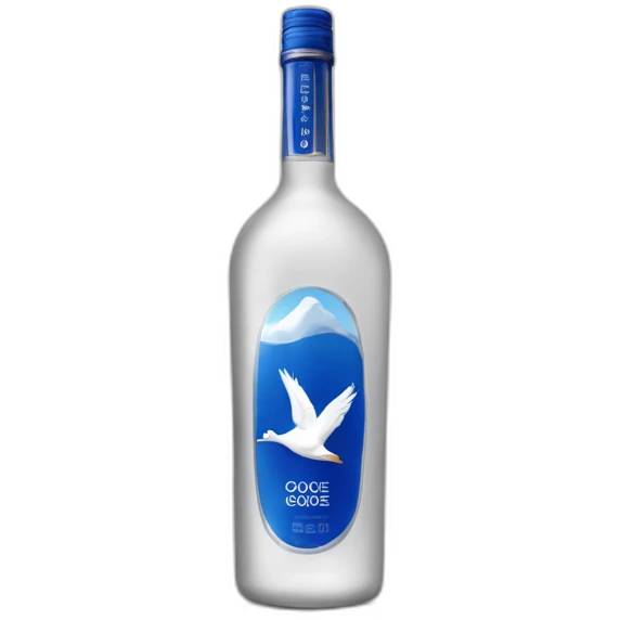 Grey goose liquor bottle emoji