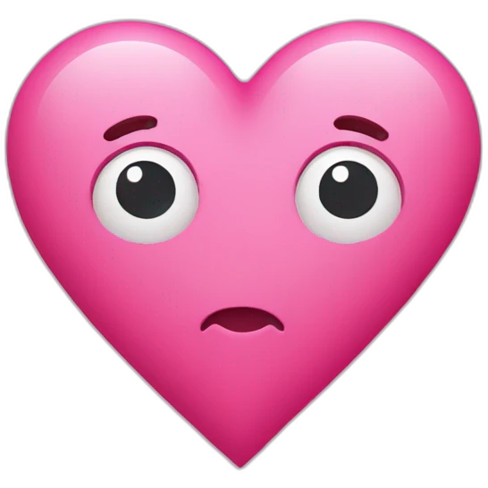 Pink heart Brocken emoji