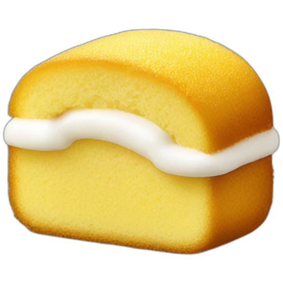twinkies golden sponge cake with creme filling emoji