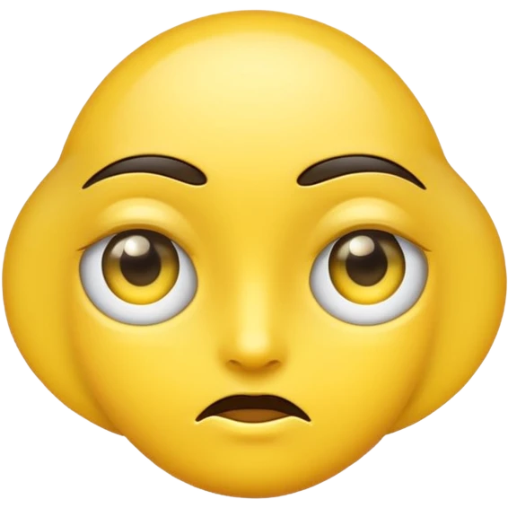 Yellow side eye emoji emoji