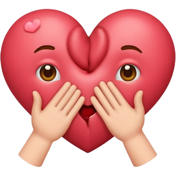kissing hearts emoji throwing hands out emoji