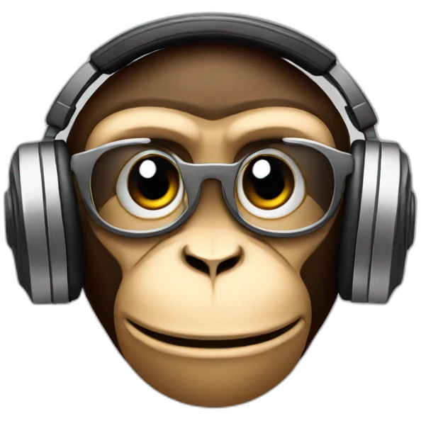 Monkey dj emoji