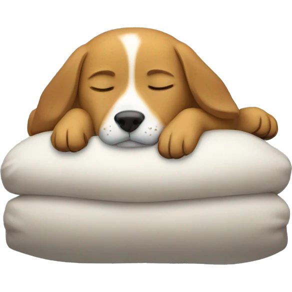 Sleeping dog emoji
