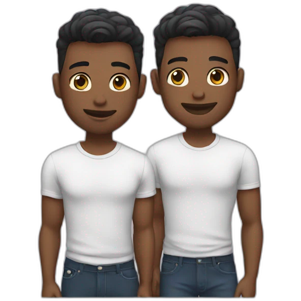 Cute gay couple emoji