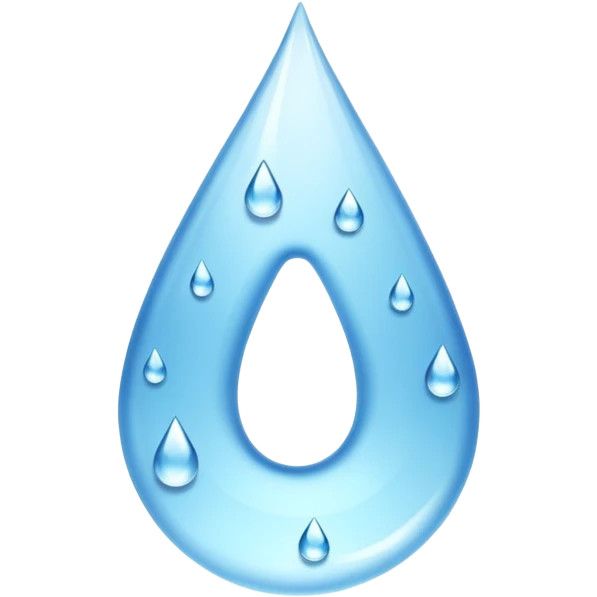 the letter V made out of water emoji