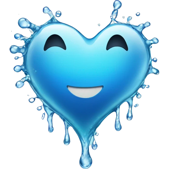 heart with water emoji