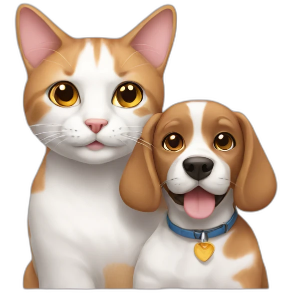 cat with dog emoji