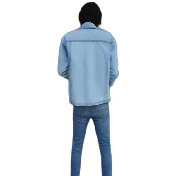 denim-clad boy in outdoor emoji