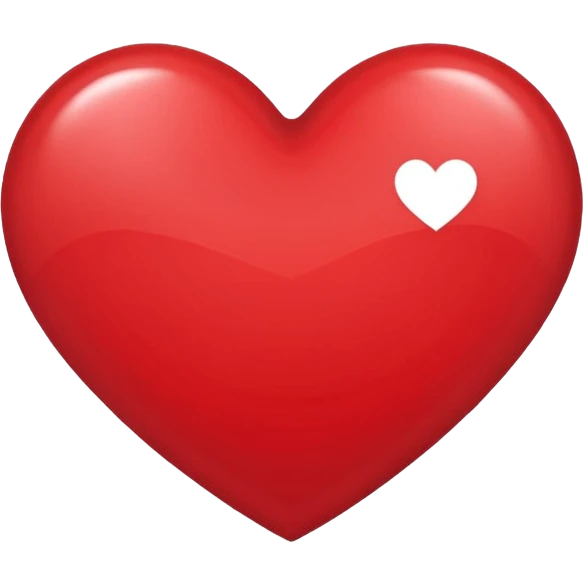 Tone it up og heart logo in ios style emoji