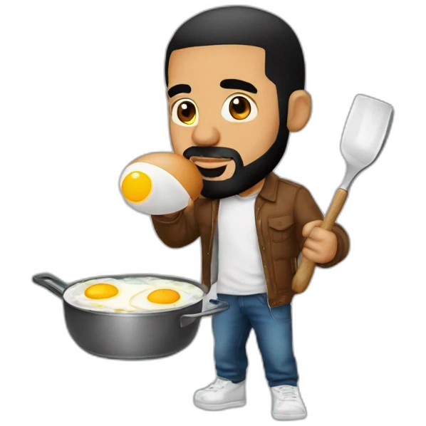 Drake-cooking-an-egg emoji