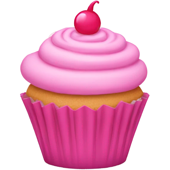 pink cupcake emoji