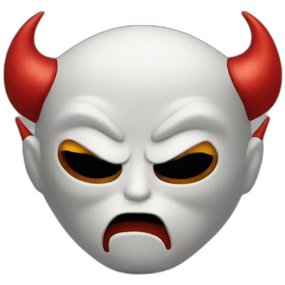 Devil sick with mask emoji