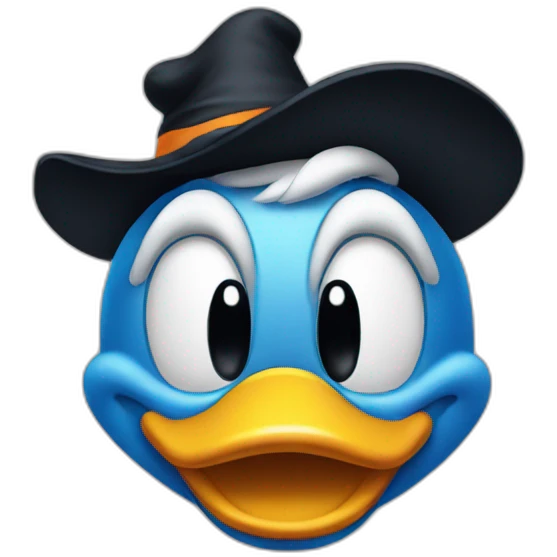 Donald Duck halloween emoji