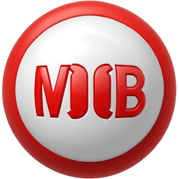 Pull ball with MB in the circle in on it emoji