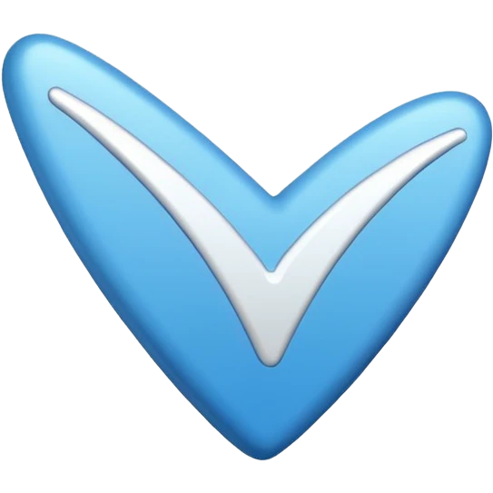 make verified check emoji, make it blue and the check white  emoji