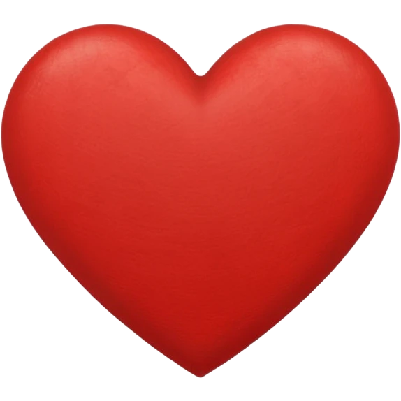 heart with a subtle canvas texture emoji