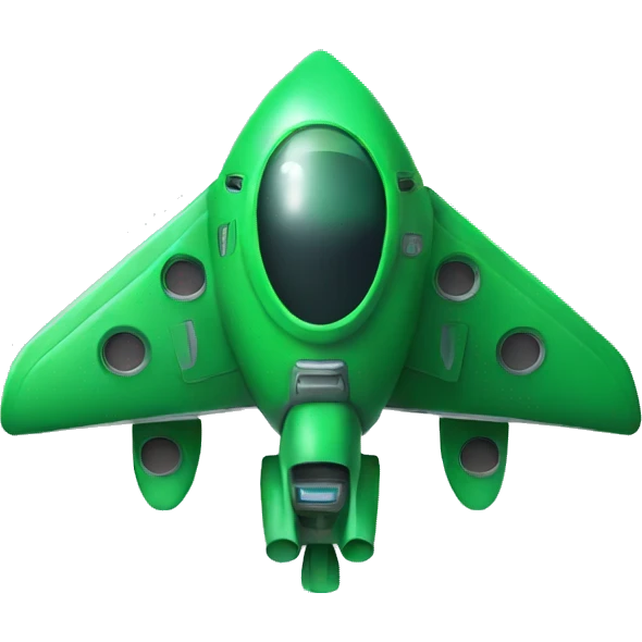 spaceship green emoji