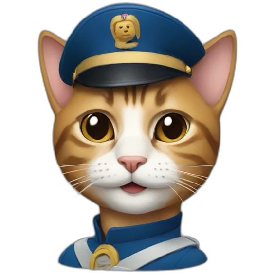 cat with captainatx emoji