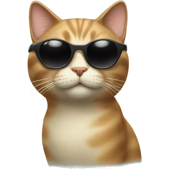 Cat with sunglasses emoji
