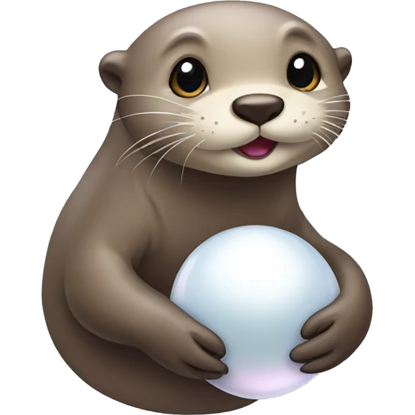 Otter with pearl  emoji