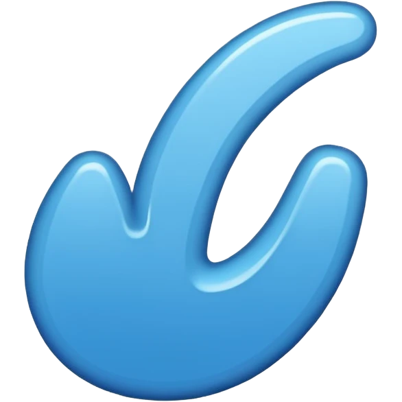 Mavi tık içi beyaz dişi mavi emoji emoji