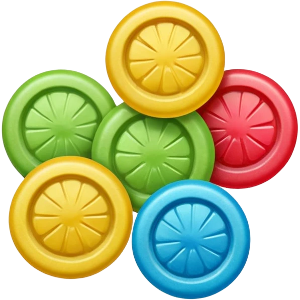 Realistic Sour hard candy with sour dust emoji