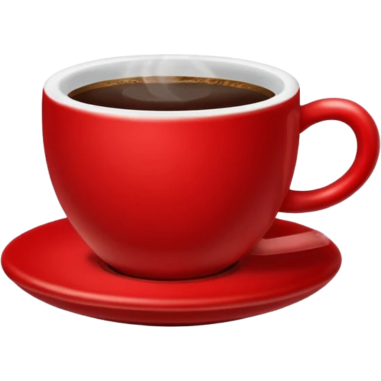cup of coffe red emoji