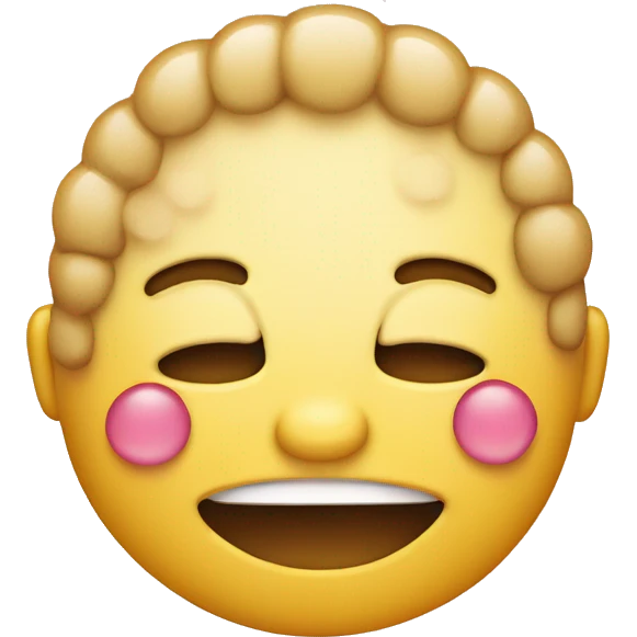 smiley with acne emoji
