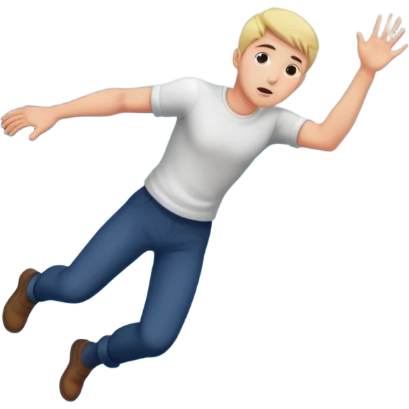 man falling into the void emoji