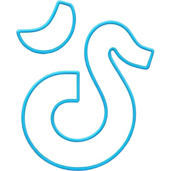 tiktok logo koji sija i ima transparentnu pozadinu emoji