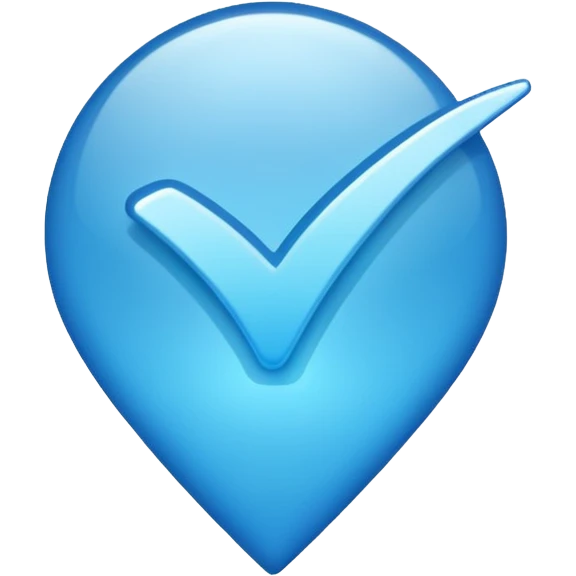Голубая галочка оригинал телеграмм emoji