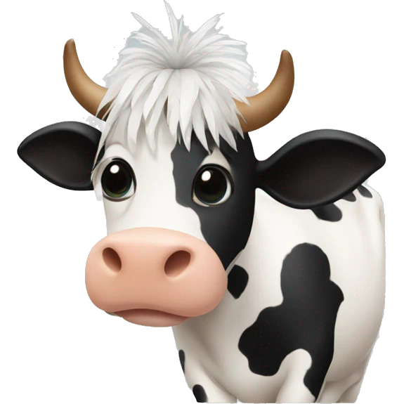A cow with feathers  emoji