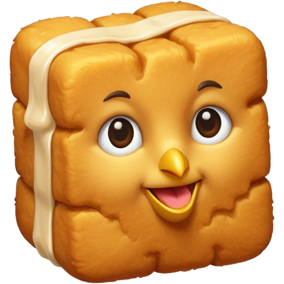 One single chicken nugget emoji