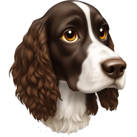 Brown tri color springer emoji