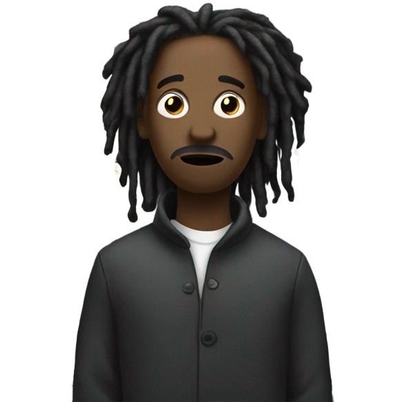 Black guy with dreadlocks with question marks above his head emoji