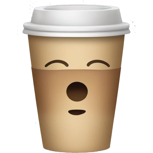 Disposable coffee cup emoji