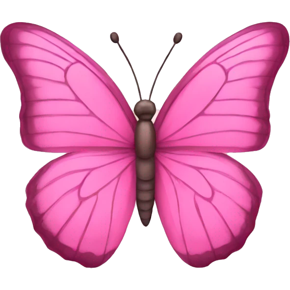 Pink butterfly emoji