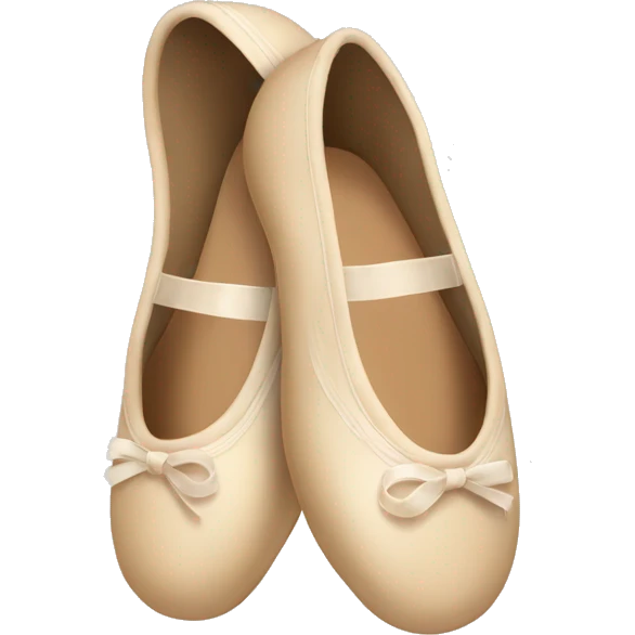 Beige ballet shoes emoji