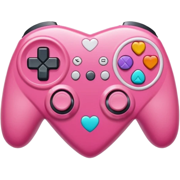 mix light pink dark pink and white girly gamer app emoji