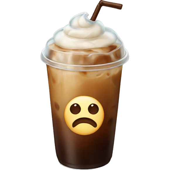 Iced coffee  emoji