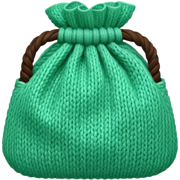 mint Knitted Bag emoji
